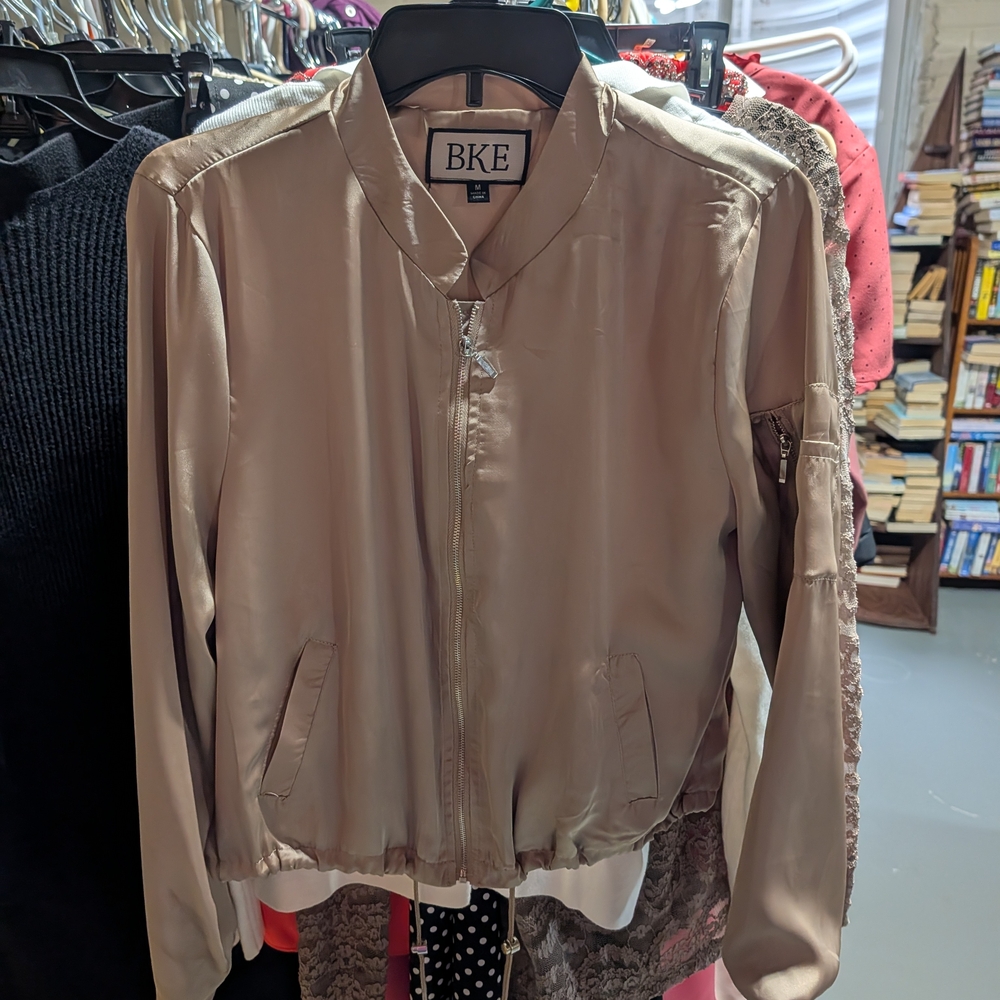 BKE Light Tan Satin Jacket